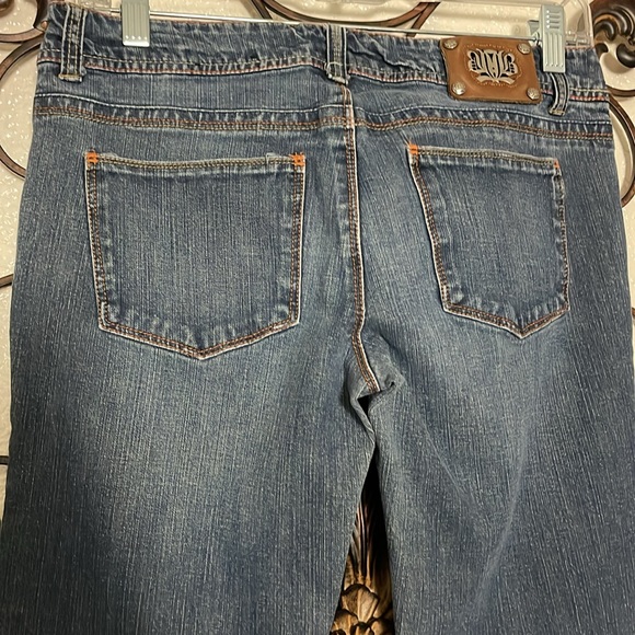 Women’s size 28 waist London bridge four-way stretch blue jeans - Picture 12 of 16